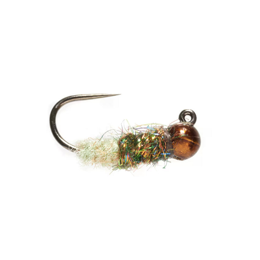 Fulling Mill Goodspeed's Evolved Sparkle Pupa Caddis Barbless