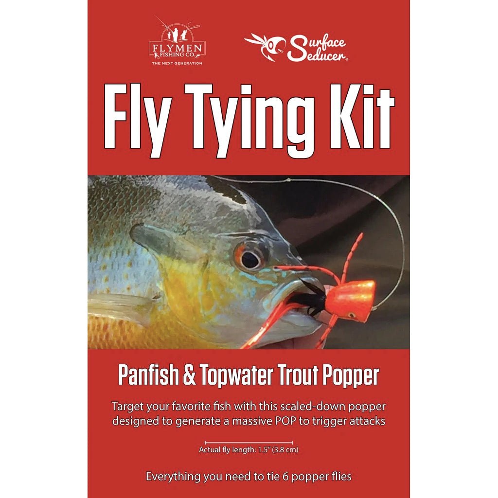 Fly Tying Kit: Surface Seducer Panfish & Topwater Trout Popper – Bear's Den Fly  Fishing Co.