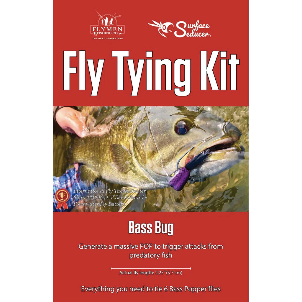 Flymen Fishing Company Surface Seducer Bass Bug Popper Fly Tying Kit
