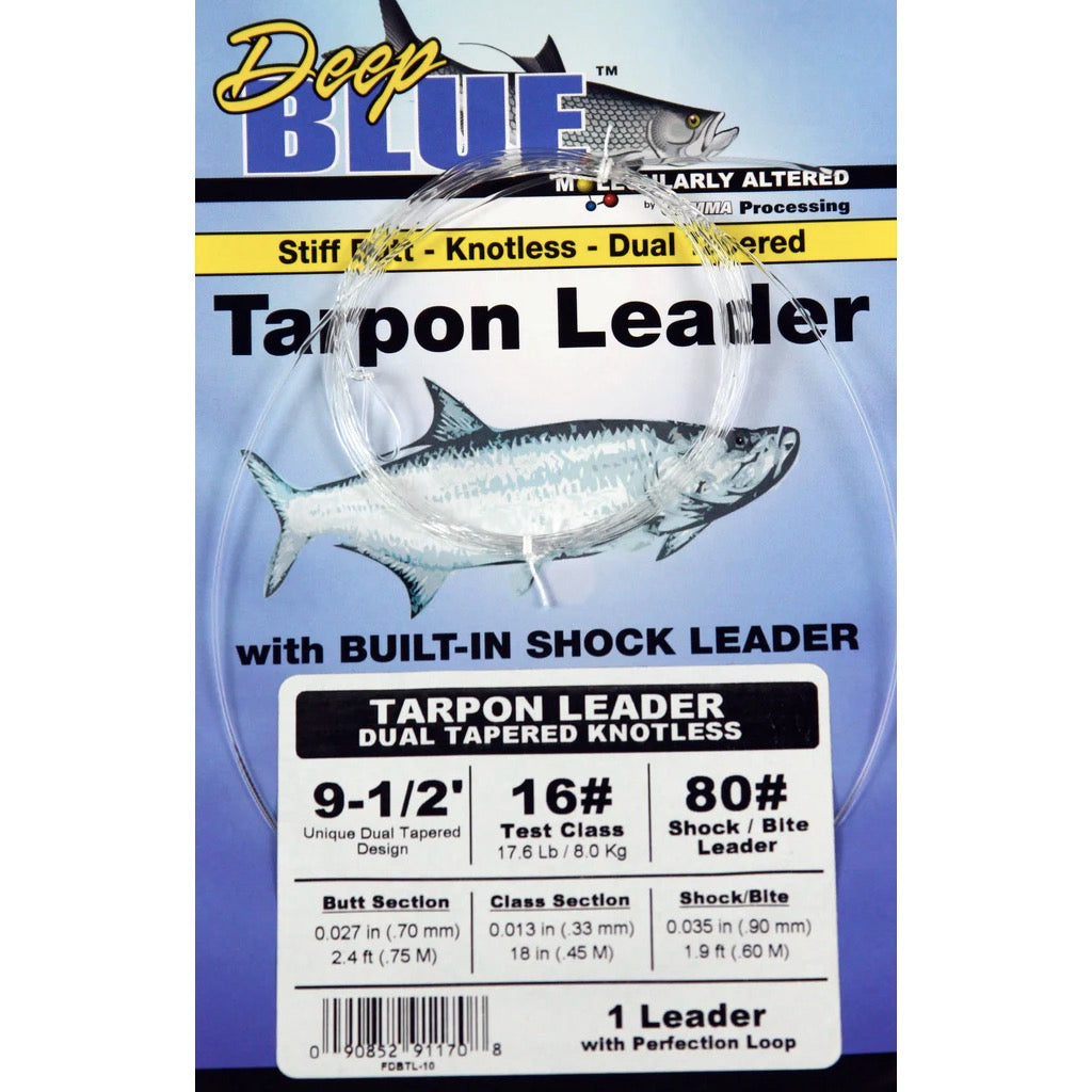 Frog Hair Deep Blue Knotless Tarpon Leader - Main Image