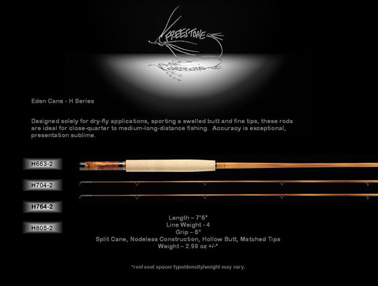 Eden Cane Split-Cane Nodeless Bamboo Fly Rods