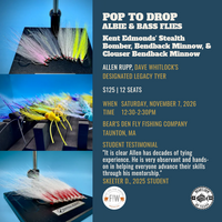 Pop to Drop: Flies for Albies &  Bass With Allen Rupp (Saturday November 7, 2026 12:30pm-2:30pm)