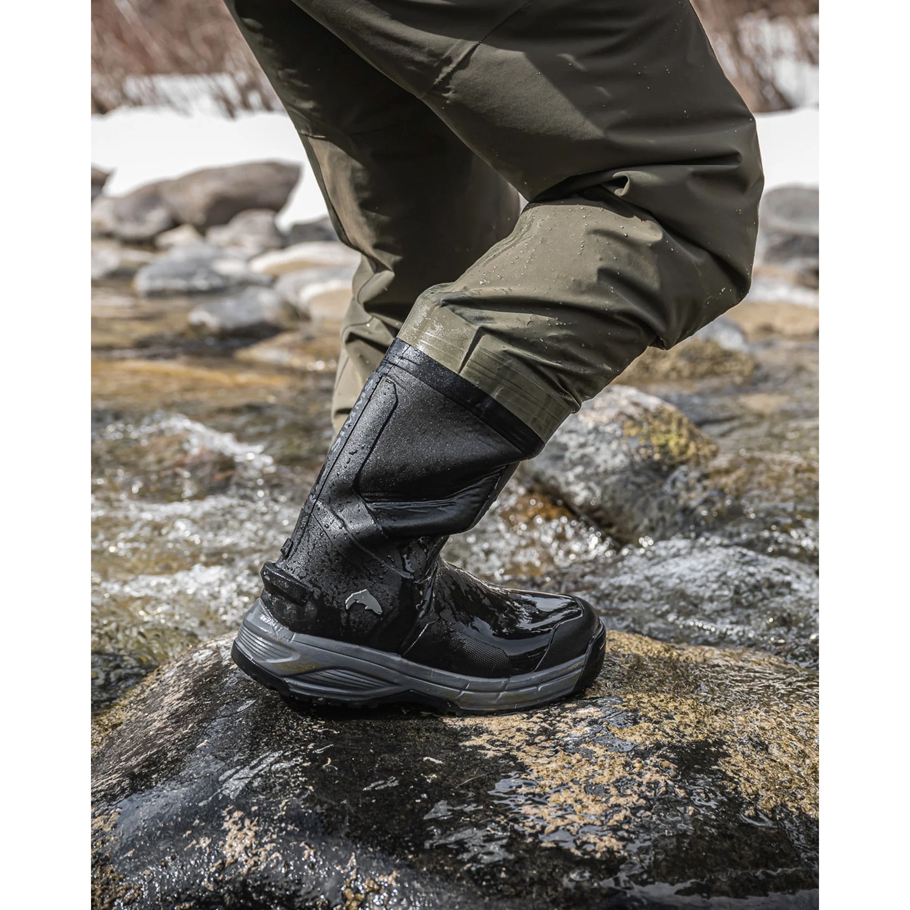 Simms M's Freestone Z Bootfoot Waders - Rubber Sole Loden / XL 13