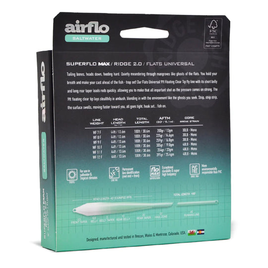Airflo Superflo Max Ridge 2.0 Flats Universal Taper | 9&