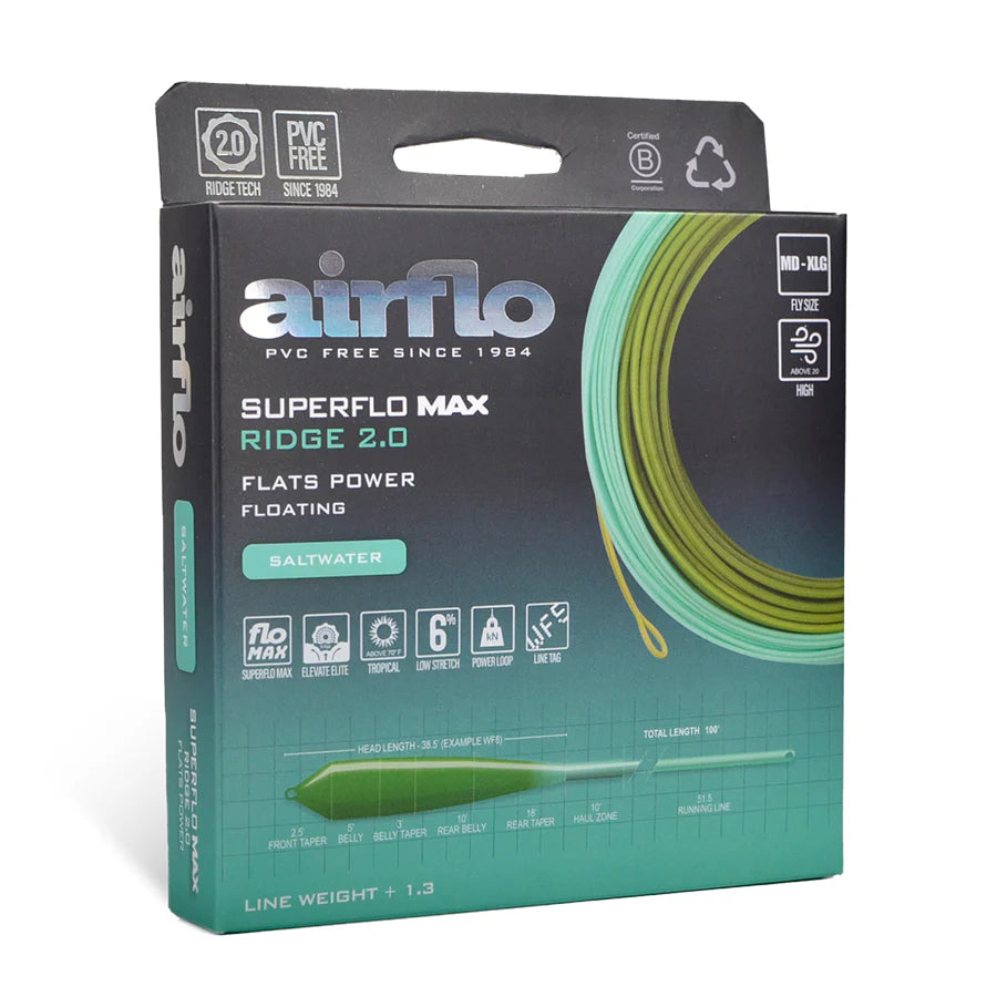 Airflo Superflo Max Ridge 2.0 Flats Power Taper (NEW)