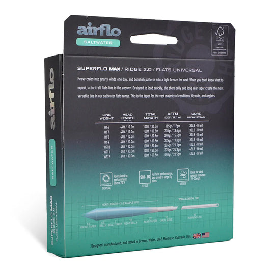 Airflo Superflo Max Ridge 2.0 Flats Universal Taper (NEW)