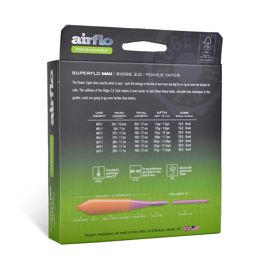 Airflo Superflo Max Ridge 2.0 Power Taper (NEW)