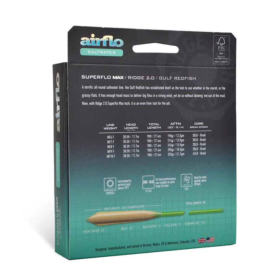 Airflo Superflo Max Ridge 2.0 Gulf Redfish Floating (NEW)