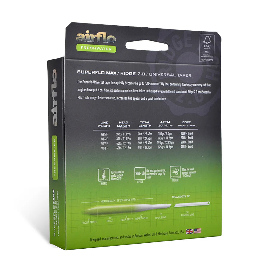 Airflo Superflo Max Ridge 2.0 Universal Taper (NEW)