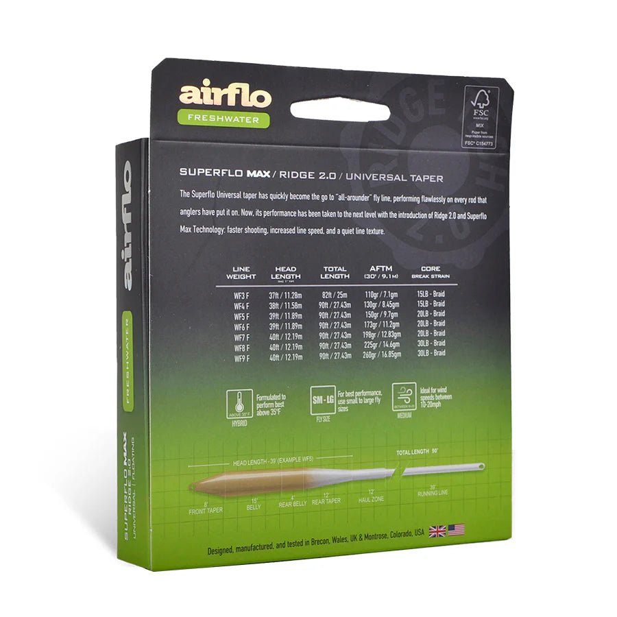 Airflo Superflo Max Ridge 2.0 Universal Taper (NEW)