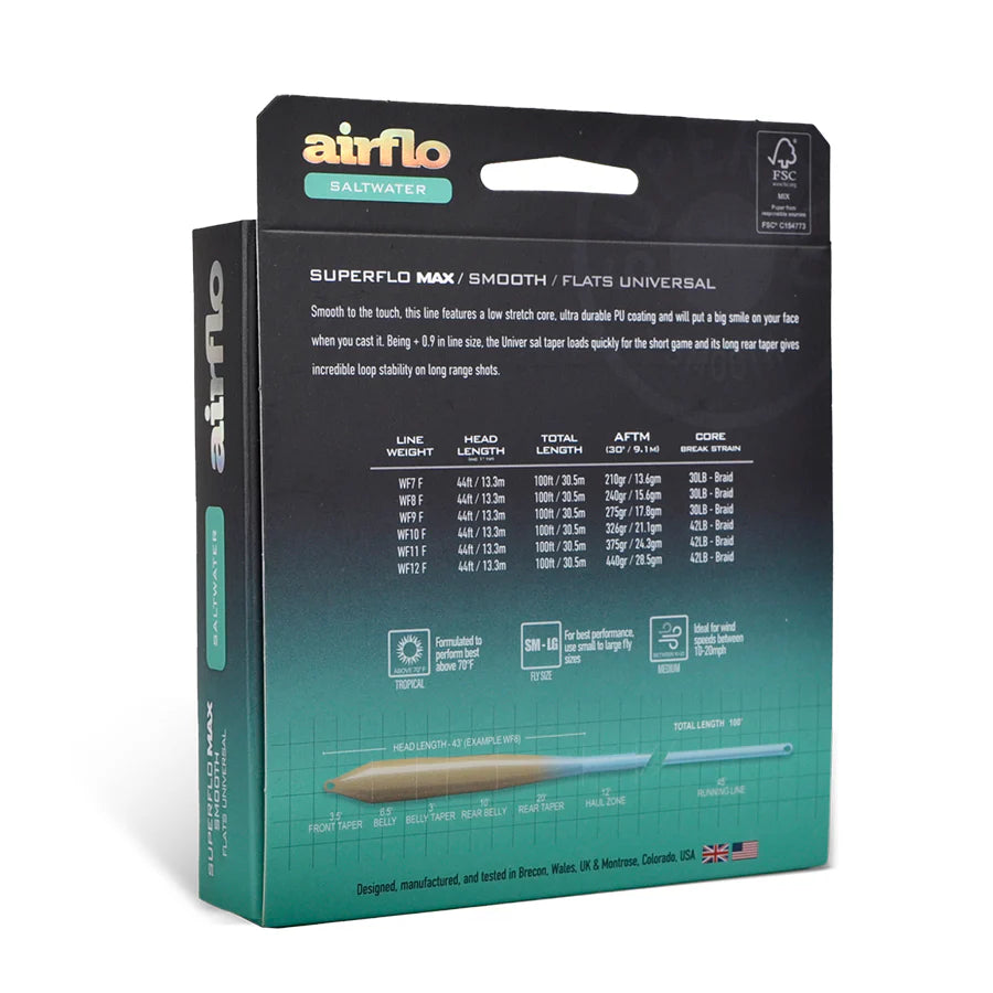 Airflo Superflo Max Smooth Flats Universal Taper (NEW)