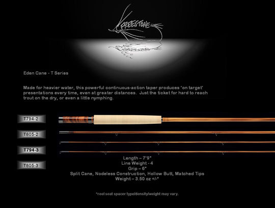 Eden Cane Split-Cane Nodeless Bamboo Fly Rods