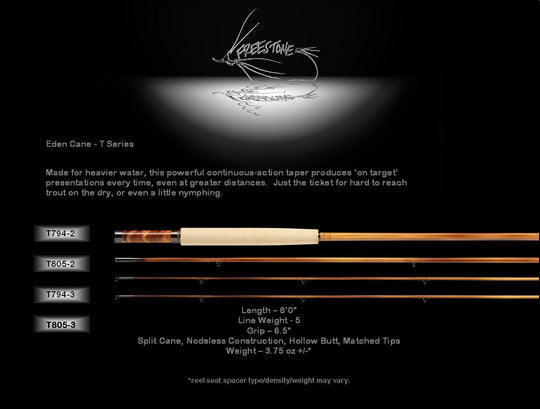 Eden Cane Split-Cane Nodeless Bamboo Fly Rods