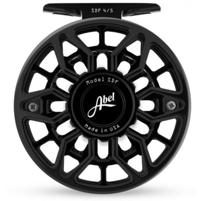 Abel Reels SDF Reel 4/5 / Gloss Black w/ Wood Handle
