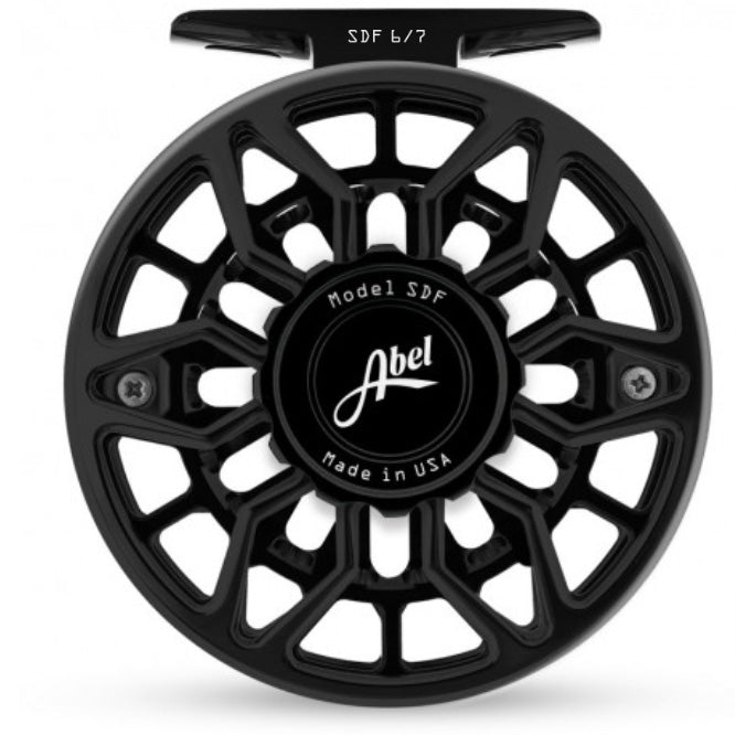 Abel SDF 6/7 Fly Reel | Ported Basic Black