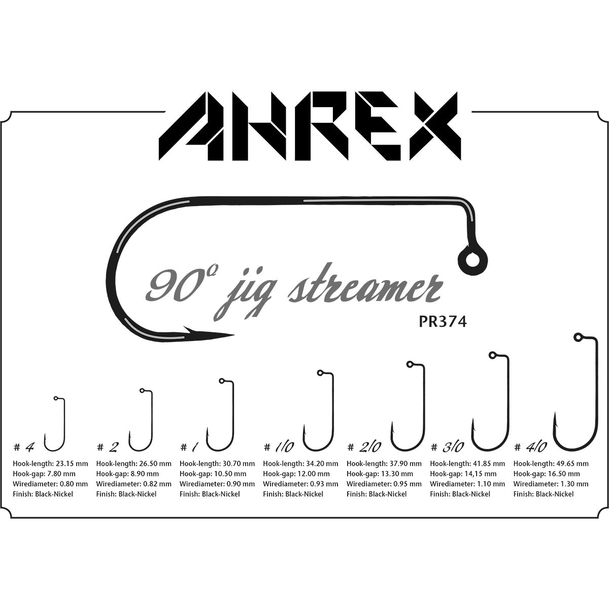 Ahrex PR374 90 Degree Jig Streamer Hook – Bear's Den Fly Fishing Co.