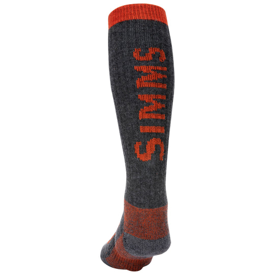 Simms Merino Thermal OTC Sock Carbon Image 02