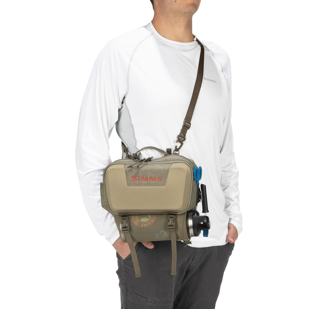 Simms Flyweight Net Holster - Tan - The Fly Shack Fly Fishing