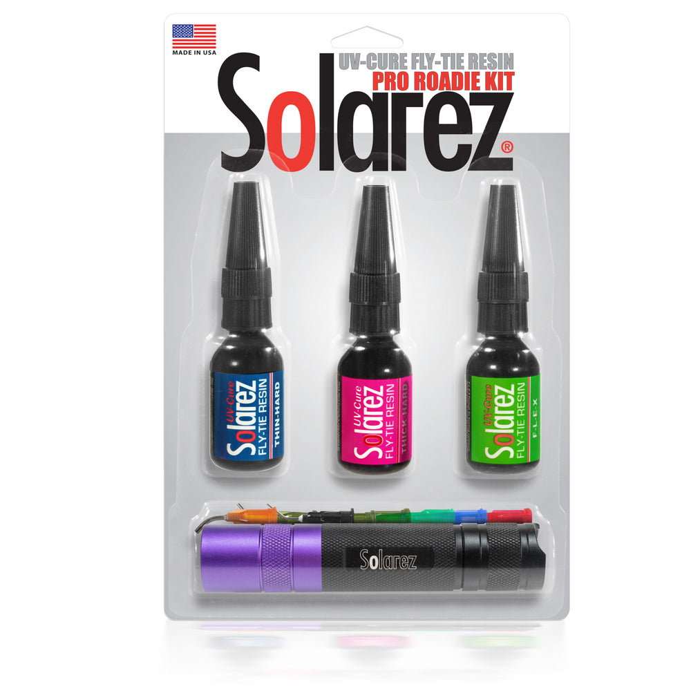 Solarez PRO Roadie Kit 0.5 ounce assortment with UVA Flashlight