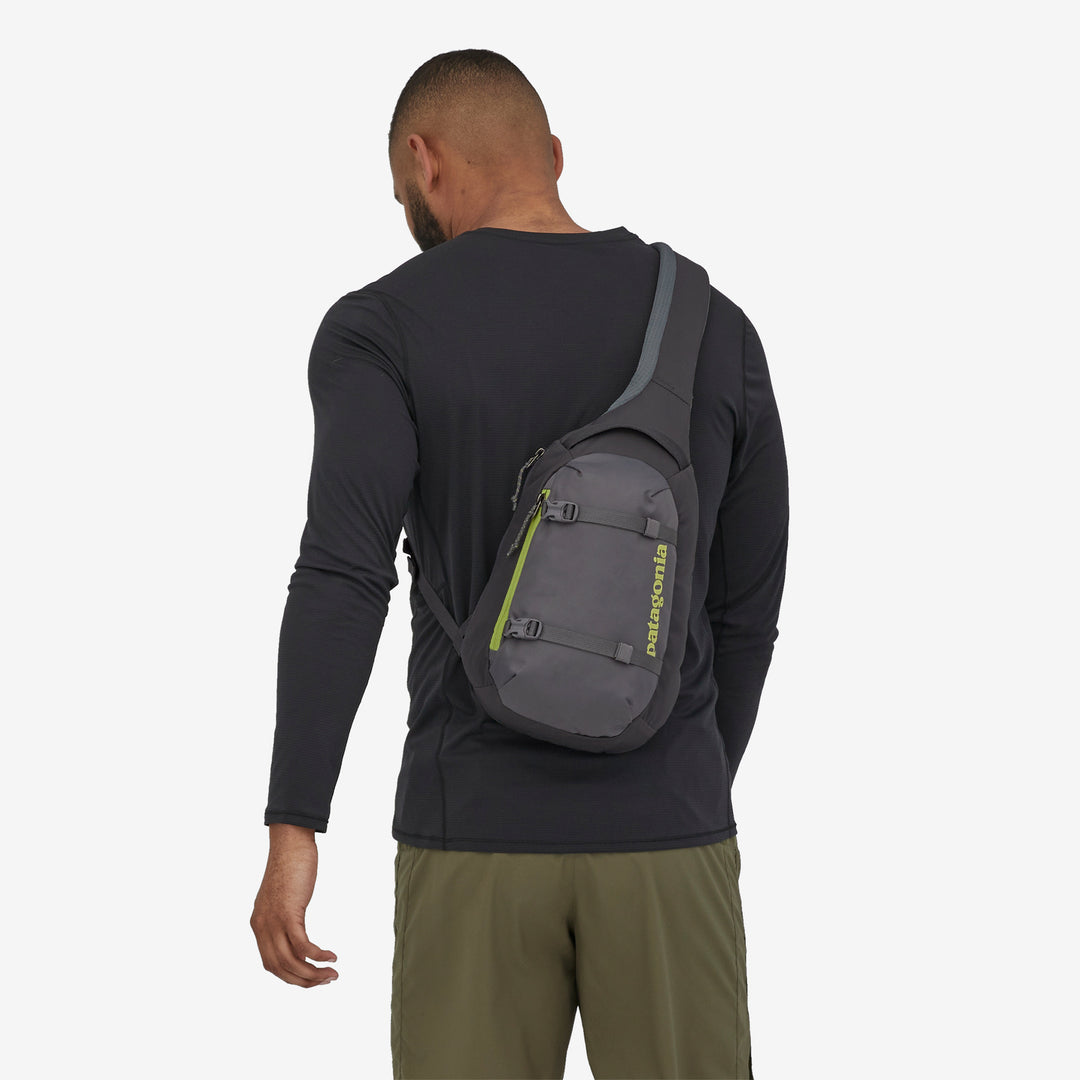 atom patagonia sling bag 8L The Atoms teardrop shape keeps the pack right behind your shoulders where it stays out of the way when youre moving through crowded streets and subway terminals Patagonia Atom Sling Pack
