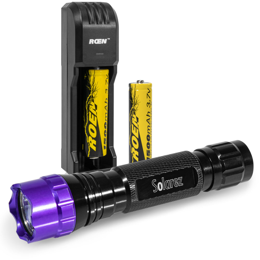 Solarez High Output UVa Flashlight With Battery and Charger