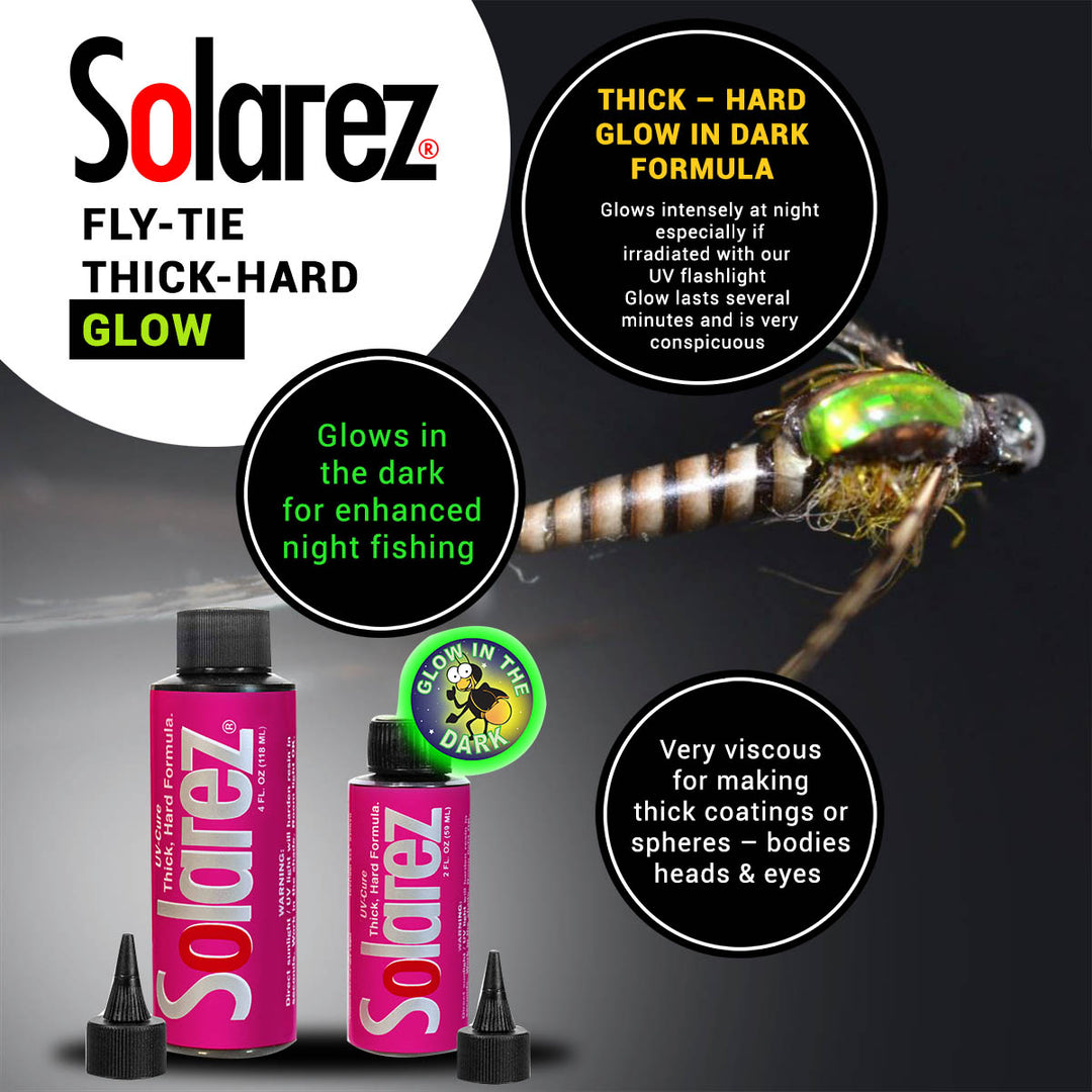 Solarez Fly Tie Thick Hard Glow In Dark Formula