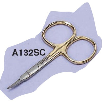 Fishnett Scissors - 3.5" Arrow Point Curved Scissors 132SC