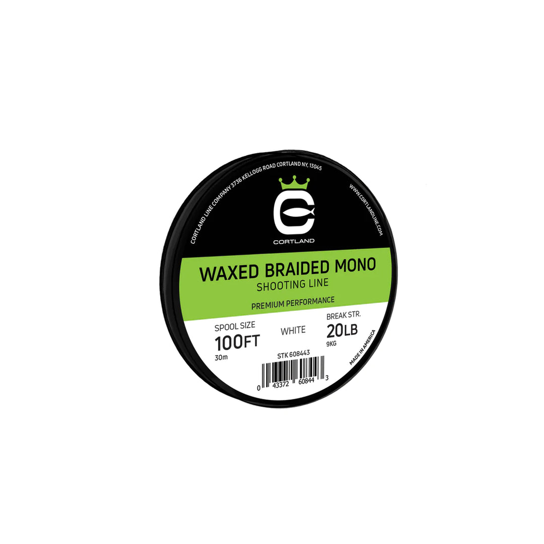 Waxed Braided Mono Shooting Line 50 lb / 100 ft