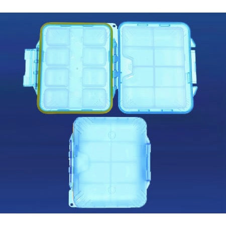 Meiho Water Resistant Folding Case W/ 1 M-93 Insert&1 M-95 Insert Sky Blue