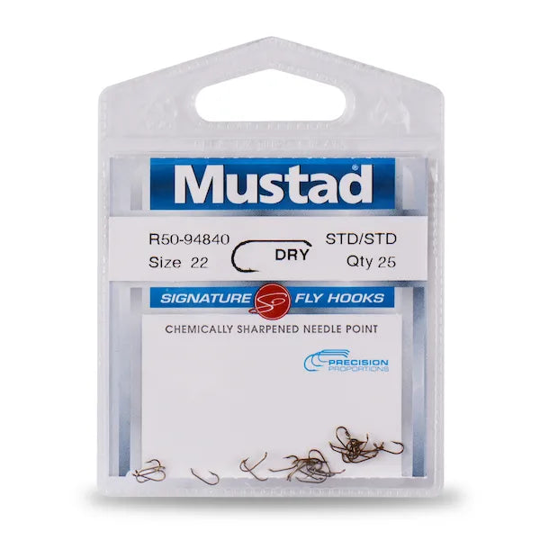 Mustad R50NP-BR-10-25M Signature Dry Fly Hook, 94840