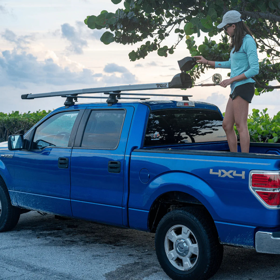 f150 fishing rod holder 6 - Ford BoxLink Mount Truck Rod Rack - 10" Flared Tulip Rod Storage Holds up to six rods firmly with adjustable straps to prevent movement or damage V4 Truck Bed Fishing Rod