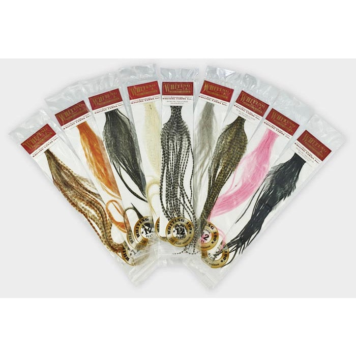 Whiting Farms Whiting 100 Pack - Grizzly dyed Dark Olive